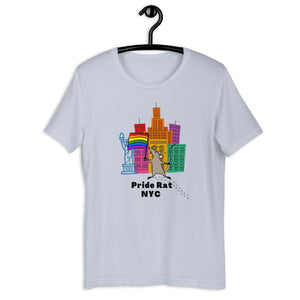 Pride Rat NYC LGBTQ Rainbow Flag City Pet Animal Cute Rats Unisex t-shirt - ActivistChic