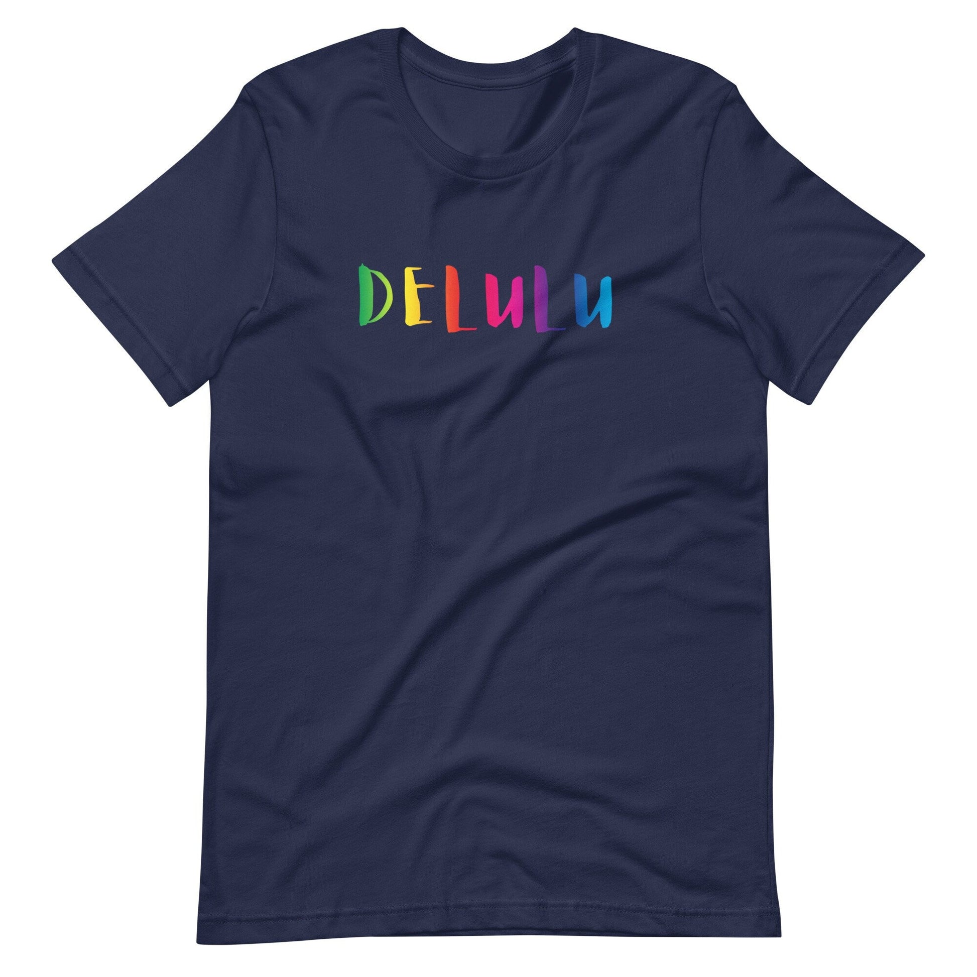 Rainbow Delulu Vibrant, Trending Phrase LGBTQ Meme Unisex t-shirt - ActivistChic