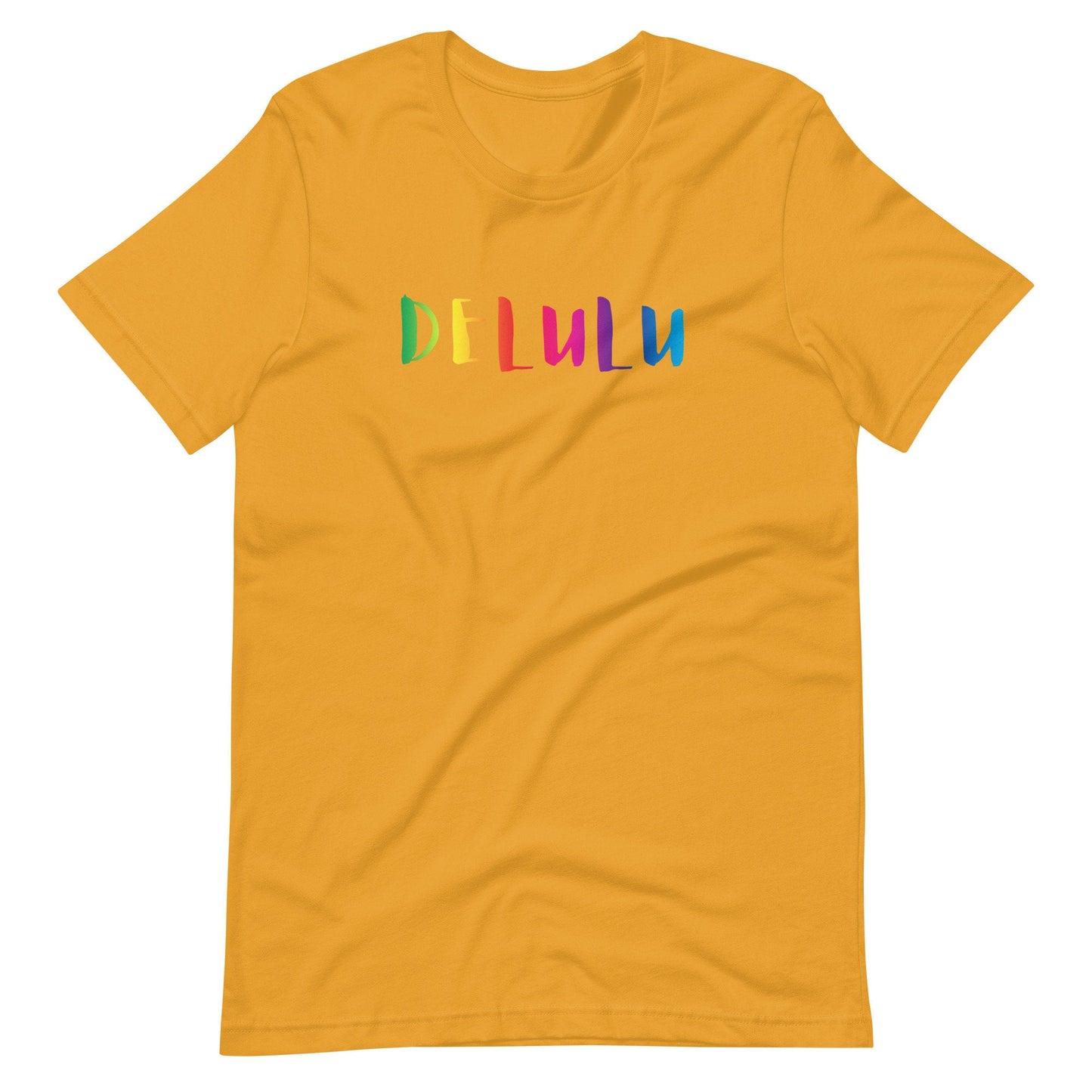 Rainbow Delulu Vibrant, Trending Phrase LGBTQ Meme Unisex t-shirt - ActivistChic