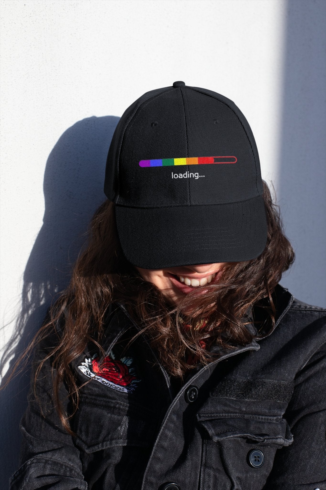 Rainbow Gay Flag Loading LGBTQIA Pride Hat - ActivistChic