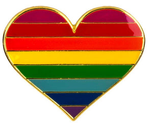 Rainbow Heart Flag Pride Enamel Pin |Subtle LGBTQIA+ Rainbow Flag Pin | LGBT Pride Pin | Pride Month Gifts - ActivistChic