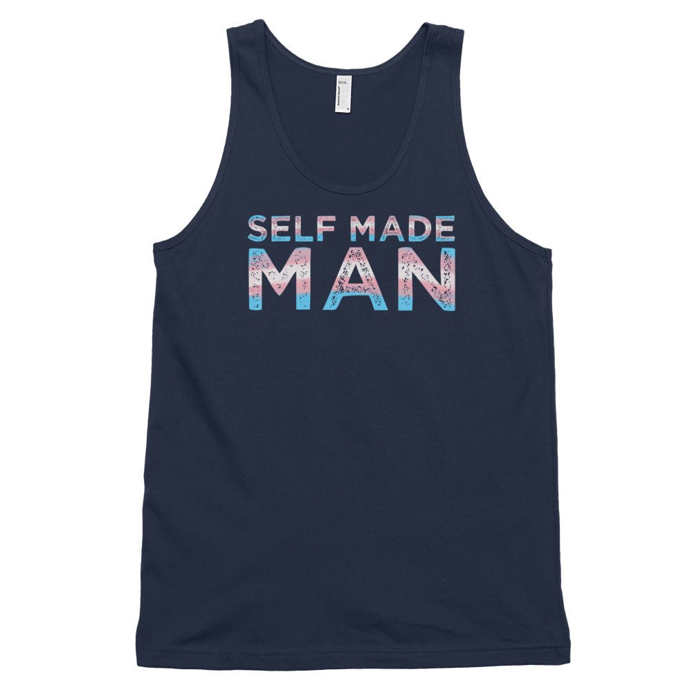 Self Made Man Trans Flag Transgender Gift FTM Classic tank top (unisex) - ActivistChic