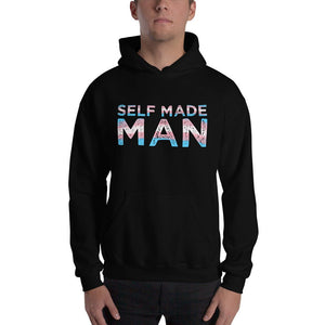 Self Made Man Trans Flag Transgender Gift FTM Hooded Sweatshirt - ActivistChic