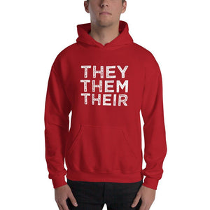 They Them Their Pronouns Transgender Trans Gift Hooded Sweatshirt - ActivistChic