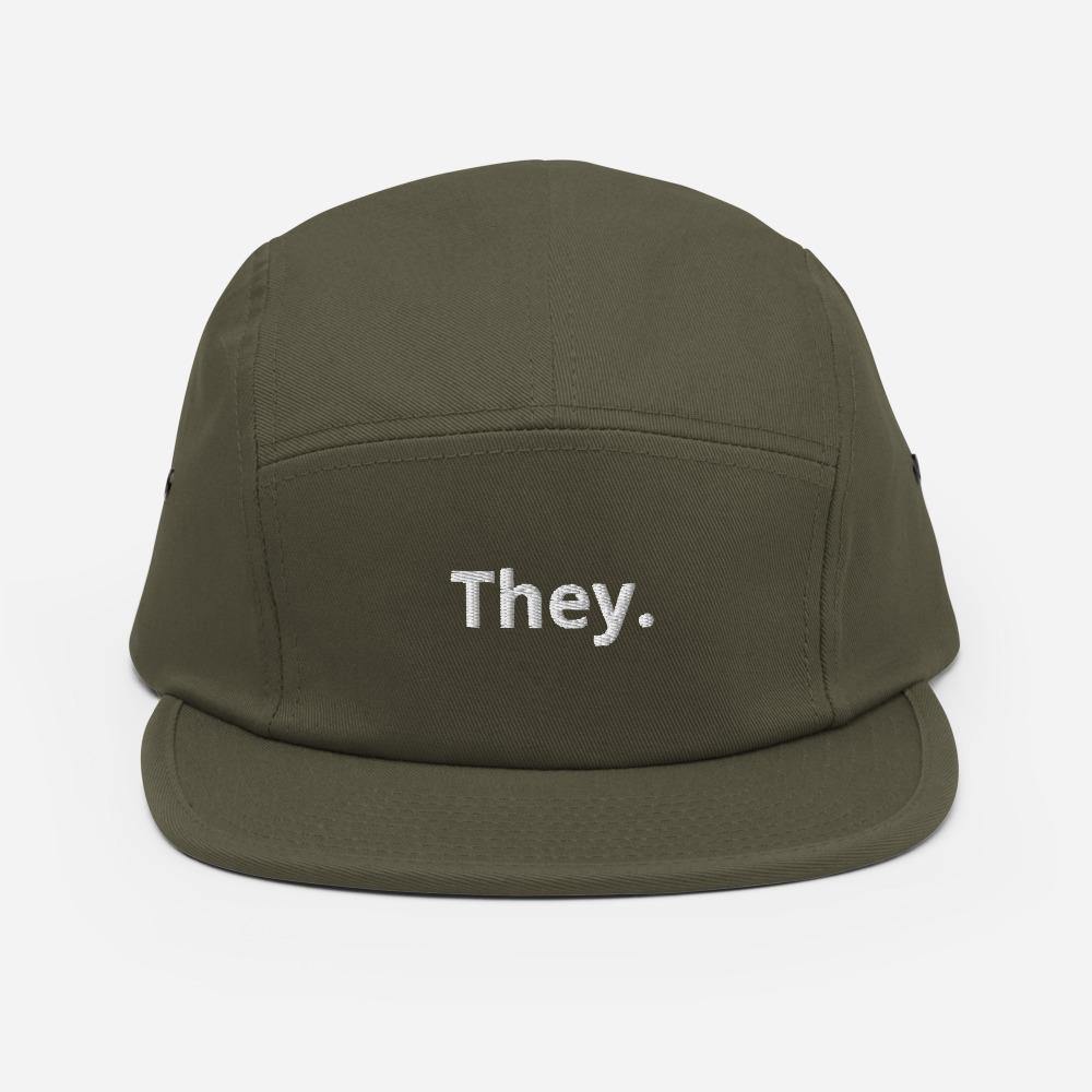 They/Them Pronoun Hat Transgender Pride Gift Clip Back Cap Five Panel Cap - ActivistChic