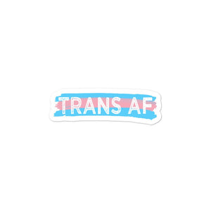 Trans AF Trans Flag Colors Transgender FTM MTF Gifts Bubble-free stickers - ActivistChic