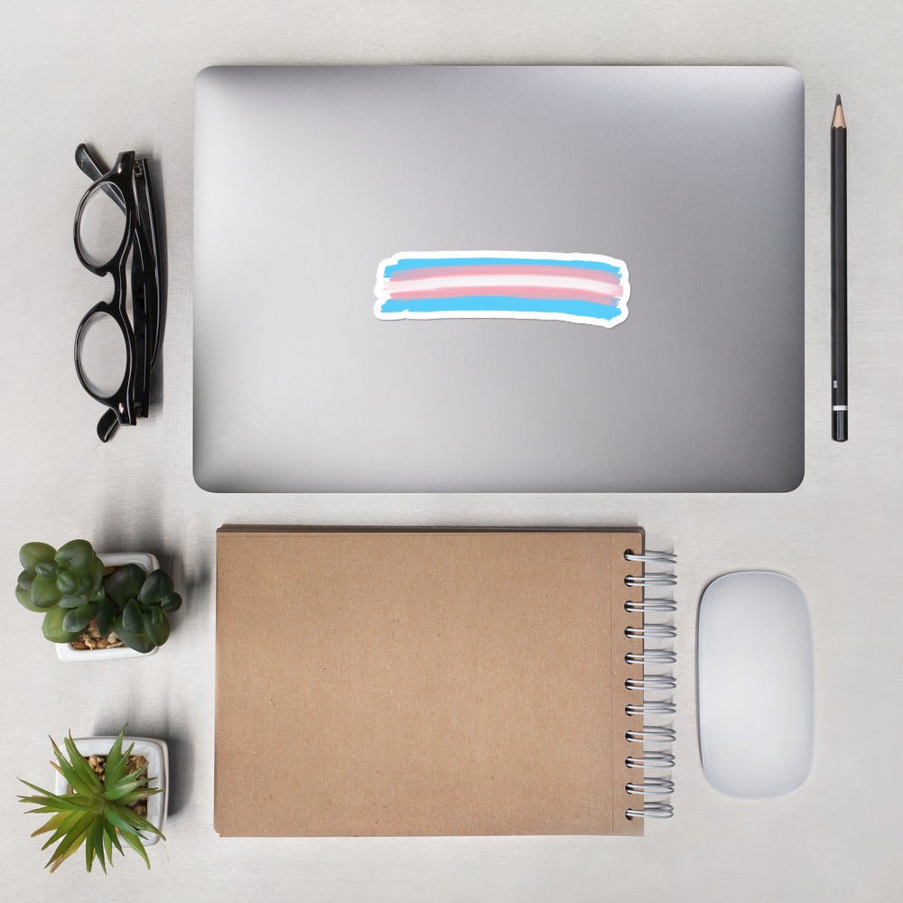 Trans Flag Colors Transgender FTM MTF Gifts Bubble-free stickers - ActivistChic