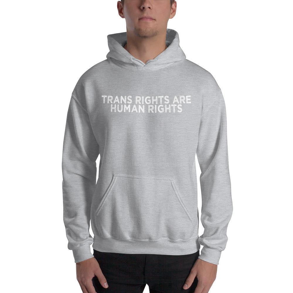 Trans Rights Are Human Rights Trans Flag Hooded Sweatshirt - ActivistChic