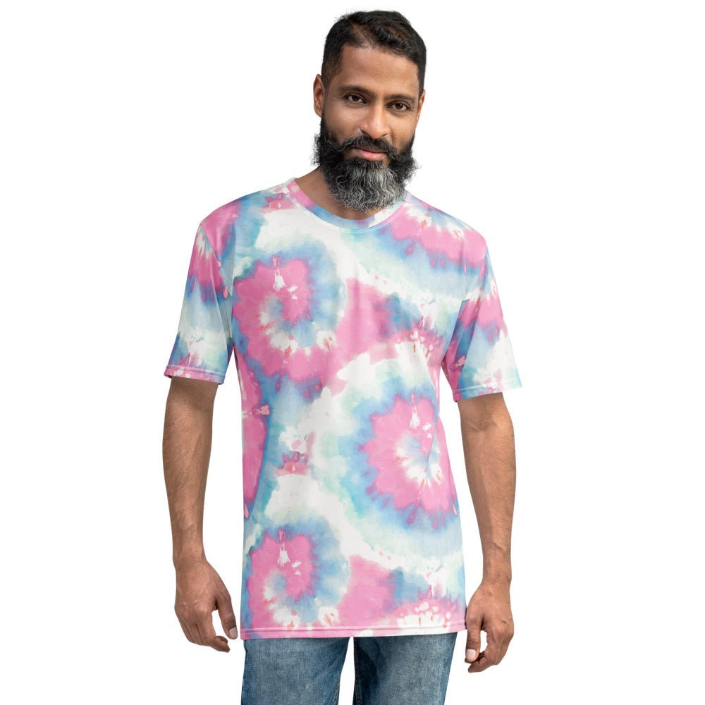 Transgender Flag Tie Dye Trans Pride Flag Gift Men's T-shirt - ActivistChic