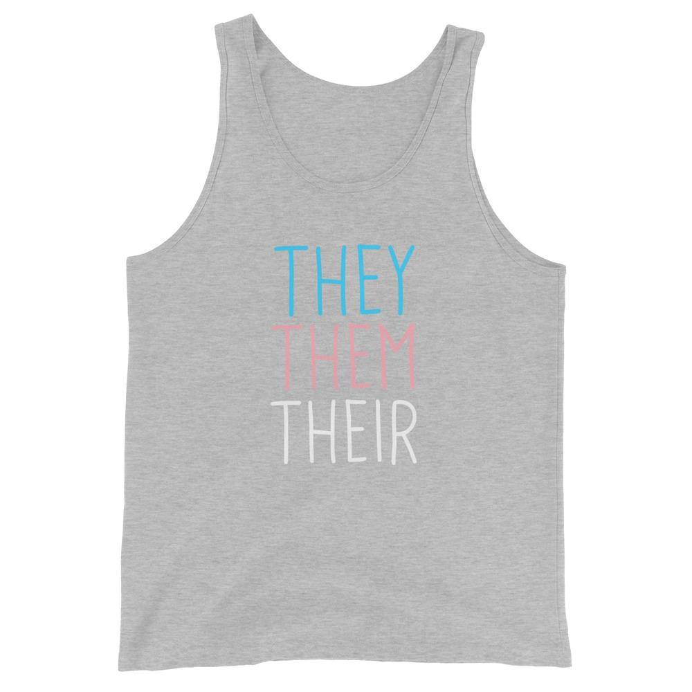 They Them Their Pronouns Transgender Trans Gift Unisex Tank Top - ActivistChic