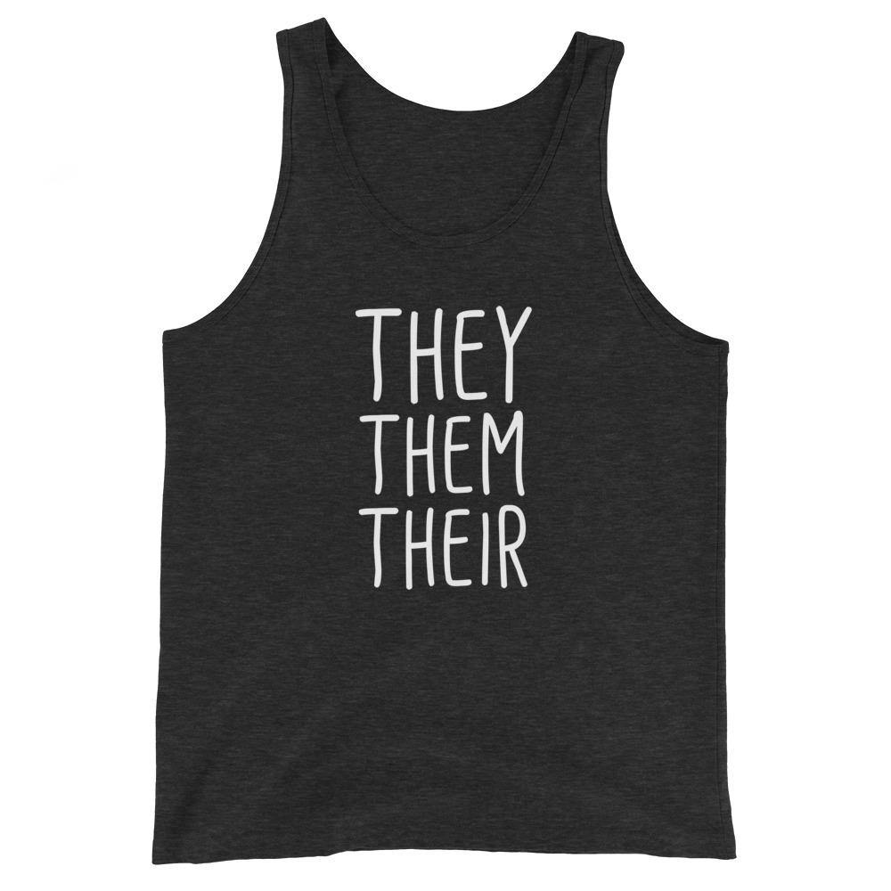 They Them Their Pronouns Transgender Trans Gift Unisex Tank Top - ActivistChic