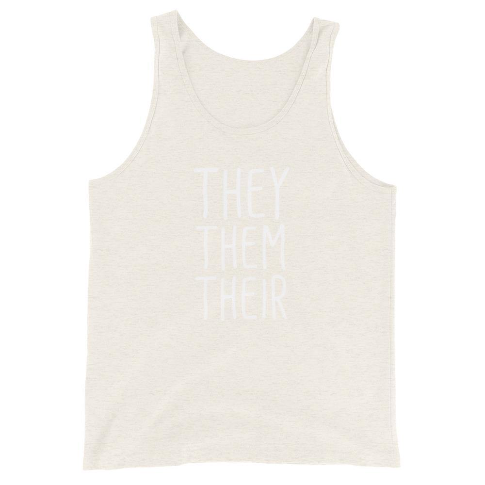 They Them Their Pronouns Transgender Trans Gift Unisex Tank Top - ActivistChic